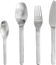 Ensō Cutlery - Satin Finish 16 Pcs Set Home Tableware Cutlery Cutlery Set Silver Aida