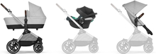 cybex GOLD 3 i 1 Kombinationsklapvogn Eos Lux inklusive babysæde Aton B2 Silver Lava Grey