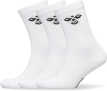 Sutton 3-Pack Sock Socks & Tights Socks Hvit Hummel*Betinget Tilbud