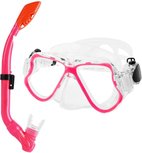 Snorkel beskyttelsesbriller og rør til børn Voluma Pink (OUTLET B)