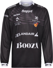 Iceland Goalkeeper Shirt 23/24 Sport T-shirts Long-sleeved Black Kempa