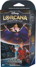 Disney Lorcana Trading Card Game Rise of the Flooborn Amber and Sapphire Starter Deck