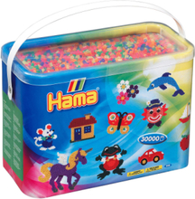 Hama Midi Beads 30.000 Pcs Mix 51 Toys Creativity Drawing & Crafts Craft Pearls Multi/mønstret Hama*Betinget Tilbud