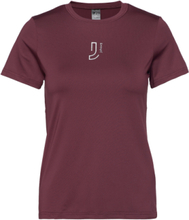Elemental Tee 2.0 T-shirts & Tops Short-sleeved Burgunder Johaug*Betinget Tilbud