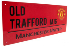 Manchester United Straatbord - Rood (40cm x 18cm)
