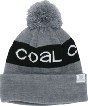 COAL The Team Beanie warme Winter-Mütze gemütliche Feinstrick-Mütze mit Logo-Schriftzug 2202649-HGR Grau/Schwarz