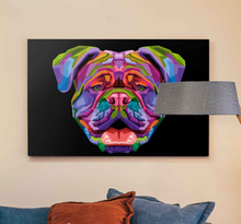 Canvas schilderij honden volle kleur moderne hond
