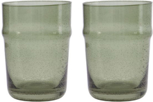 House Doctor Rain glass 10.5 cm 2-pack, grønn