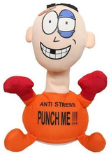 Rolig Punch Me Screaming Doll, interaktiva leksaker Orange