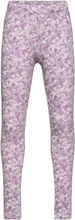 Leggings Flower Aop Bottoms Leggings Purple Lindex