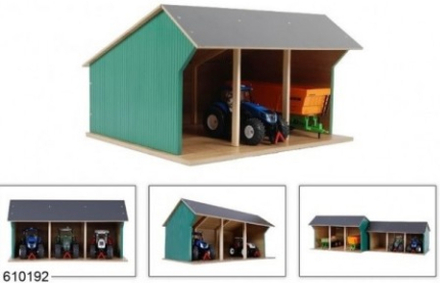 Kids Globe Traktor Garage med plads til 3 stk Model 2023