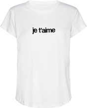 Woop Ico Floc Je T Aime Designers T-shirts & Tops Short-sleeved White Zadig & Voltaire
