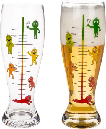 XXL Ölglas Stadier av Drickandet