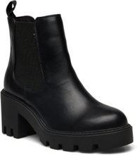 Biagisella Short Chelsea Boot Daffoil Shoes Boots Ankle Boots Ankle Boots With Heel Black Bianco