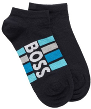 BOSS 2 stuks Stripe Cotton Ankle Socks
