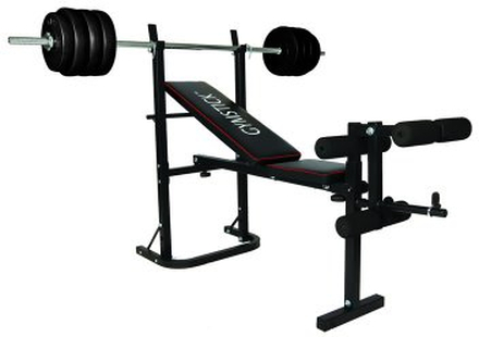 WEIGHT BENCH WITH 37,5 KG SET