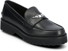 Joecassin Semy-Shiny Calfskin Designers Flats Loafers Black Zadig & Voltaire