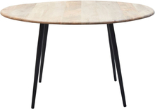 Tessa matbord runt Ø160 cm - Trä/svart