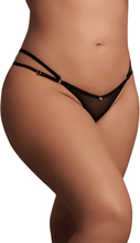 Ella Elastic Mesh Thong with Sliders Queen Size