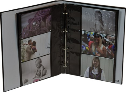 Focus Fotofickor svarta för 10x15 cm liggande bilder 10-blad
