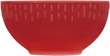 Confetti Bowl W/Relief 1 Pcs Giftbox Home Tableware Bowls Breakfast Bowls Red Aida