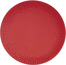 Confetti Dinner Plate W/Relief 1 Pcs Giftbox Home Tableware Plates Dinner Plates Red Aida