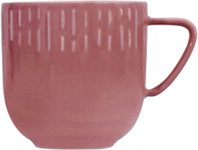 Confetti Mug W/Relief 1 Pcs Giftbox Home Tableware Cups & Mugs Coffee Cups Burgundy Aida