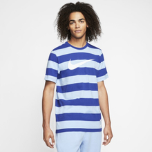 Nike Sportswear Swoosh Striped T-Shirt - Blue