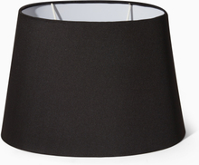Lampskärm William oval 30 cm svart taft