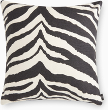Kuddfodral Zebra 50x50 svart