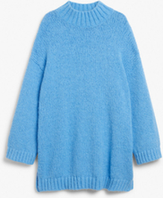 Chunky knitted midi dress - Blue