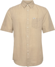 Ss 1 Pkt Shirt Tops Shirts Short-sleeved Beige Wrangler