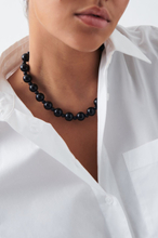 Gina Tricot - Pearl necklace - Halsbånd - Black - ONESIZE - Female