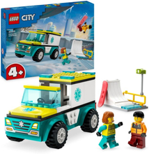 LEGO City Great Vehicles 60403 Ambulans och snowboardåkare