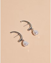 Pieces - Örhängen - Silver Colour Mop - Pcemma Earrings D2D - Smycken - Earrings