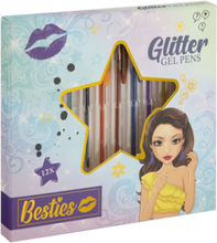 Gelpennor Med Glitter 12P Toys Creativity Drawing & Crafts Drawing Coloured Pencils Multi/patterned Sense