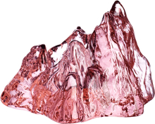 Kosta Boda The Rock lyslykt 9 cm, rosa