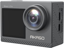AKASO Brave 4 Pro Action Kamera m. Dobbelt Skærm 4K/30fps & 20MP - Sort