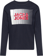 "Jjecorp Logo Tee Play Ls O-Neck Mni Tops T-shirts Long-sleeved T-Skjorte Navy Jack & J S"