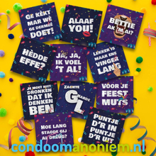 Condoom Anoniem Grappige Condooms Met 11 Carnavals Kreten 11 condooms