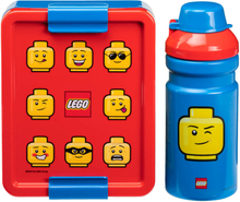 LEGO - Lunsjsett ikonisk blå/rød