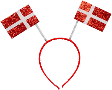 Diadem Glittriga Danska Flaggor