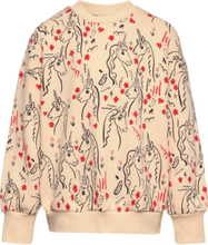Scottish Unicorns Aop Sweatshirt Tops Sweat-shirts & Hoodies Sweat-shirts Multi/patterned Mini Rodini