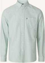 Casual Striped Oxford B.d Shirt Tops Shirts Casual Green Lexington Clothing