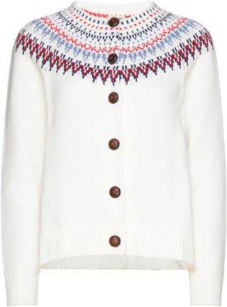 Joelle Cotton Tops Knitwear Cardigans White Jumperfabriken
