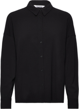 Srfreedom Wide Shirt Tops Shirts Long-sleeved Black Soft Rebels