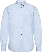"Akkonrad L/S Poplin Shirt Noos Tops Shirts Casual Blue Anerkjendt"