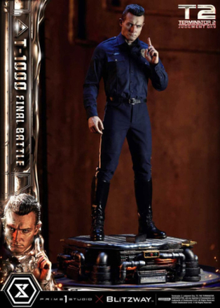 Terminator 2 Museum Masterline Series Statue 1/3 T-1000 Final Battle Deluxe Version 73 cm