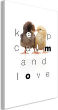 Billede - Keep Calm and Love Lodret 40 x 60 cm