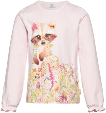 Ammy - T-Shirt Tops T-shirts Long-sleeved T-Skjorte Pink Hust & Claire